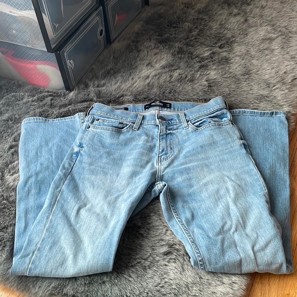 Hollister slim straight blue jeans 28x30